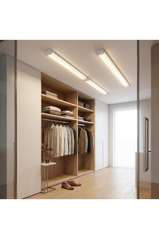 Nisaluce Eamp-093/1b Kristal Led Bant Armatür 120cm 94w Ip20 2 Adet Beyaz 6500k Bandı Y Bağlantı Diğer