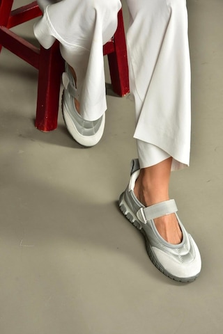 Fox Shoes V312651304 Gri Kumaş Bantlı Günlük Kadın Ayakkabı Gri