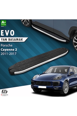 S-dizayn Porsche Cayenne 2 Evo Krom Yan Basamak 193 Cm 2011-2017