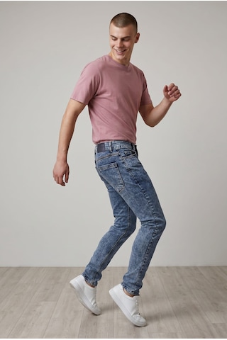 BLACK STEEL Yıkamalı Erke Denim Pantolon Qkkod-815 Mavi