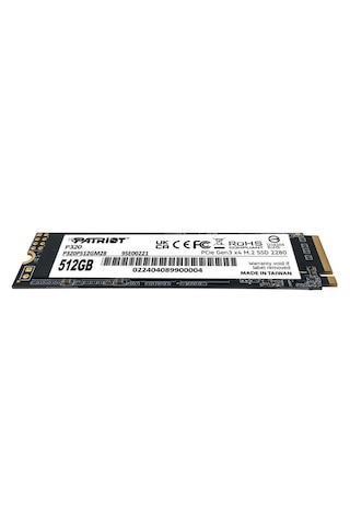Patriot P320P512GM28 P320 512 GB M.2 2280 PCIe Gen3 X4 SSD