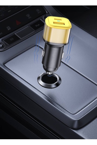 48w Type-c Usb Hızlı Şarj Pd Fast Araç Şarj Kiti Araç İçi Şarj Aleti Çakmaklık Adaptör