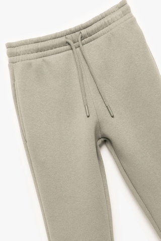 Koton Erkek Çocuk Beli Lastikli Cepli Şardonlu Basic Jogger Eşofman Altı Gri