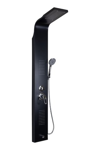 Sam Banyo Kuğu Duş Paneli Siyah