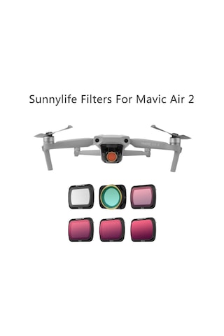 Dji Mavic Air 2 Lens Filtre Seti Mcuv Cpl Nd4 Nd8 Nd16 Nd32
