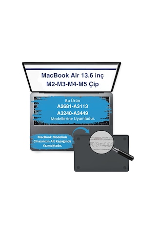 Macbook Air Kılıf 13.6 İnç M2 M3 M4 M5 Uyumlu Brain Tasarım Tpu Sert Kapak İnce Hafif Darbe Koruma Beyaz