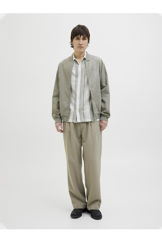Jack & Jones Erkek Keten Karışımlı Gömlek - Summer - 12274913 Vetiver