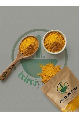 İxirciyusuf Zerdeçal Tozu Toz Zerdeçal Turmeric Powder Ground Turmeric Curcuma Longa Doğal Öğütülmüş 100 G