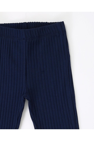 Luess İspanyol Paça Kaşkorse Kız Çocuk Tayt Lacivert