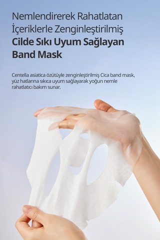 Cica İçerikli, Yoğun Esanslı, Kızarıklık Karşıtı Yaprak Maske Dermatory Cica Zinc Derm Band Mask