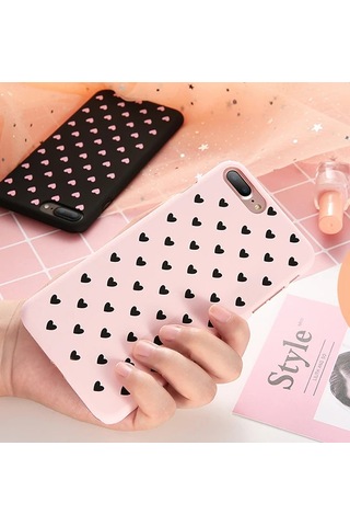 Apple iPhone Uyumlu X Xs Çoklu Kalp Premium Pc Kılıf- 5775 Çok Renkli