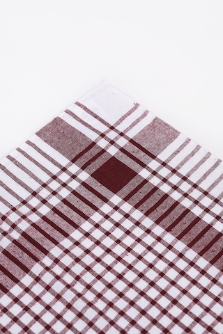 Pamuklu Bordo Renkli Pöti Kareli 4'lü Kurulama Bezi, Beslenme Örtüsü, Servis Peçetesi