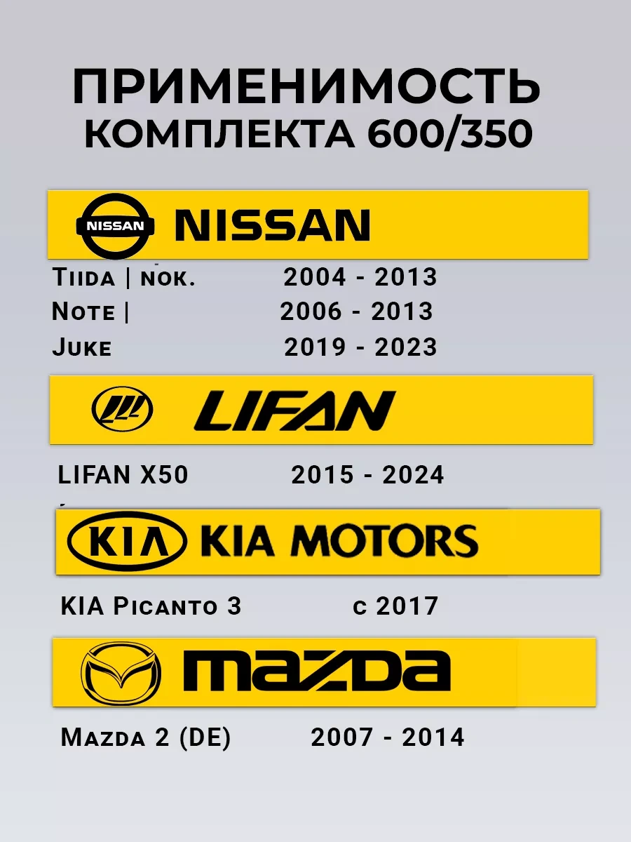 Rich Car Hibrit Cam Sileceği Fırçaları 600/350 249977738