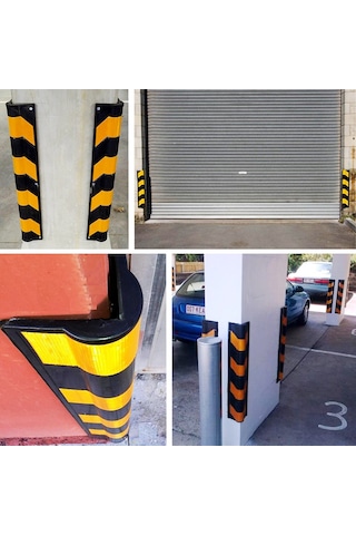 Otopark Kolon Köşe Koruyucu İmalatı Oval Kauçuk Köşe Koruyucu 2 Adet