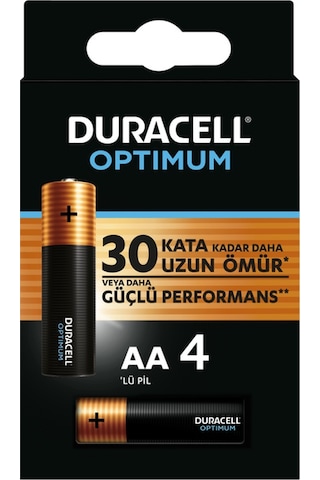 Duracell Optimum AA Kalem Pil 4'lü