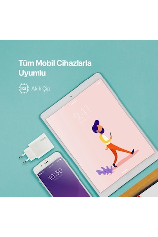 Ttec Süper Şarj Akım Korumalı 2pd Giriş Gan 40w Şarj Başlığı Samsung Apple Uyumlu iPhone 13 14 15 Pro Max Şarj Başlık