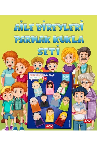 Tox Aile 10 Parça Parmak Kukla . Eğitici Oyuncak T751