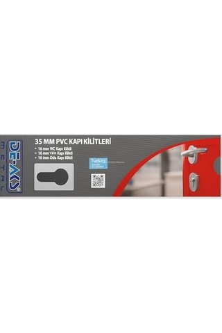 Pvc Yale Gömme Kilit, 35 Mm, Metal Ve Plastik Aksamlı, Kapı Mekanizması