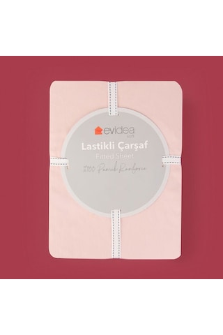 Evidea Soft Basic Tek Kişilik Lastikli Çarşaf - Gülkurusu - 100x200 Cm Gülkurusu