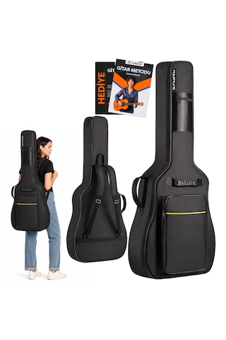 Fourtune Atlas Elektro Gitar Kılıfı Kalın Taşıma Çantası Eğitim Metodu Hediye