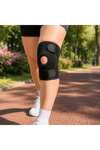 Kısa Patella Dizlik Ayarlanabilir Cırtlı Diz Destekliği Spor Ve Günlük Kullanım