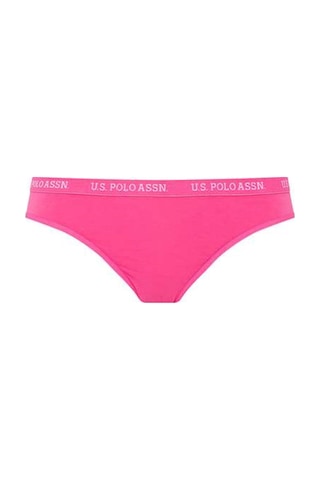 U.S. Polo Assn. U.s Polo Assn. 66119 Kadın 3 Lü Slip-fuşya&lacivert&beyaz Fuşya