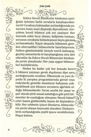 Zekice Heceli Bilmeceler / Zeki Çelik