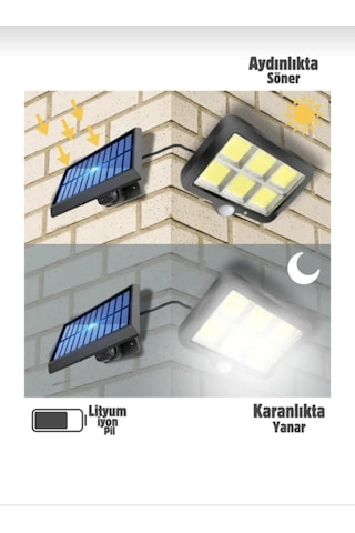 Güneş Enerjili 4 Adet İç Ve Dış Mekan Aydınlatma Cihazı