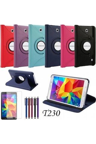 Nettech Samsung Galaxy T230 Tab 4 7.0 Uyumlu 360 Kapaklı Kılıf