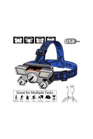 Ulzyvf Createtech Usb Taşınabilir Şarj Pil Mavi Kızak Kamp Feneri, Balıkçılık Açık Uw Mavi Mavi