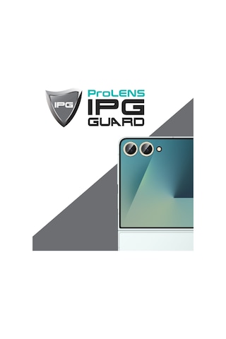 Samsung Galaxy Uyumlu Z Flip 7 İçin Ipg Prolens Kamera Lens Koruyucu Elmas Taş Çerçeveli, Kırılmaz Cam Altın