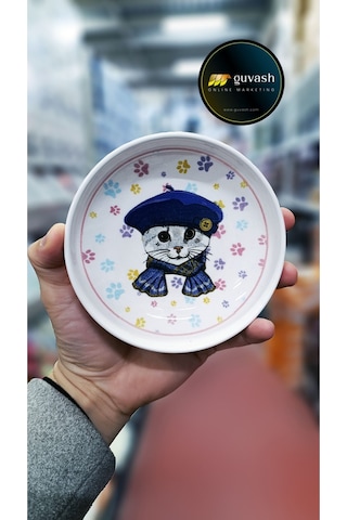 Kedi Desenli 4'lü Çerezlik, Tatlı Tabak Çocukaları Sevindirmek İçin Mükemmel Çok Renkli