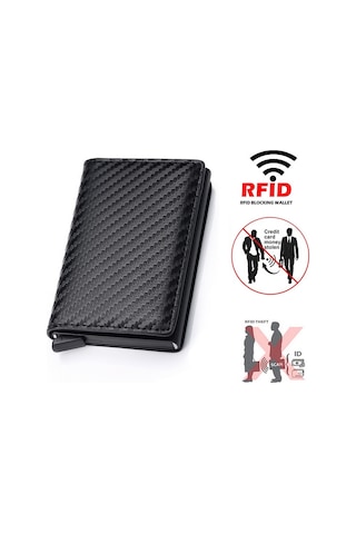 Schulzz Neo Karbonfiber Kartlık RFID Korumalı