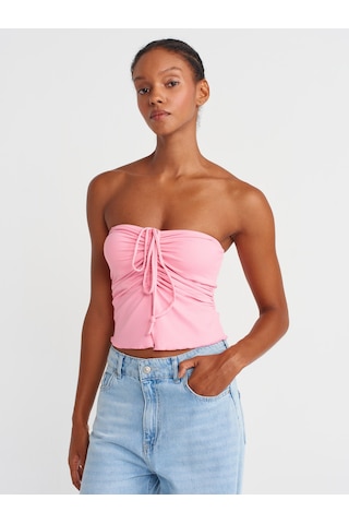 Dilvin 31984 Büzgülü Top-pembe Pembe