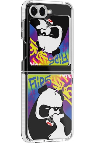 Galaxy Z Flip 5 Flipsuit Kart - Angry Panda By Leo Lunatic