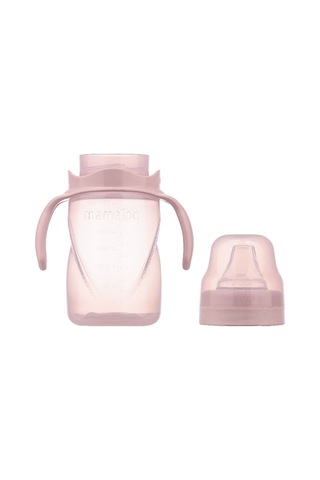 Mamajoo Kulplu Akıtmaz Eğitici Bardak Powder Pınk 270 ML & Anti- Pudra