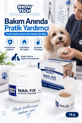 Showtech Kedi Ve Köpek Tırnak Kanama Durdurucu Toz 14 Gr
