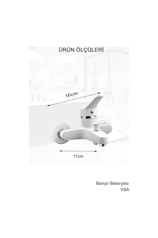 Beyaz Yağmurlama Tepe Duş Seti Banyo Lavabo Batarya Set Yeni Nesil Sürgülü Duş Seti Beyaz
