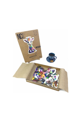 Ncpuzzles Giraffe , 14 Parça Ahşap Yapboz, Bul Tak Puzzle