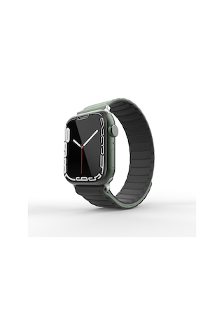Apple Uyumlu Watch 44mm Zore Krd-122 Silikon Kordon Strap Kayış-kahverengi-krem
