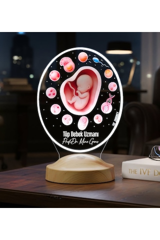 Tüp Bebek Uzmanı Ivf Doktoru 3d Led Lamba, Embriyoloji Ve Kadın Doğum Uzmanına Özel Hediye