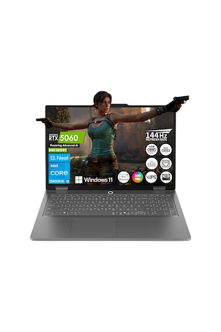 Lenovo LOQ Essential 15IRX11 83SC000TTR-FPS7 i5-13450HX Rtx5060 16 GB 1 TB SSD 15.6" FHD W11P Dizüstü Bilgisayar