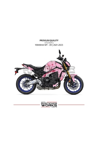 Yamaha Mt09 2021-2023 Kaplama Sticker Sakura Motor Kaplama Modeli Hazır Kit Yüksek Kalite