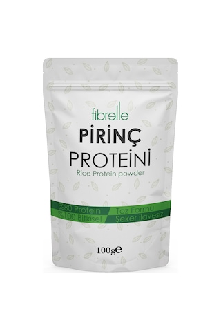 Fibrelle Pirinç Proteini Tozu 100 G // Yüksek Protein Oranı // %80 Protein
