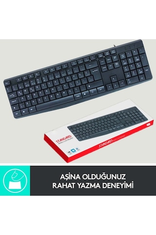 C-73 Kablolu Standart Wired Usb Klavye Türkçe Q