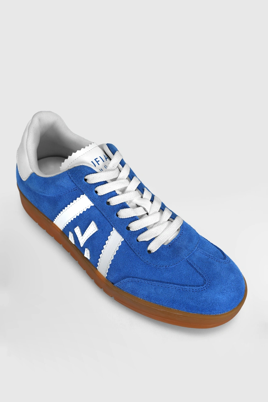 Lufian 111230262 Nelson Sneaker Erkek Deri Ayakkabı Mavi