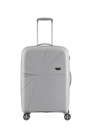 Ççs 5264 Polipropilen Büyük Boy Valiz Gri