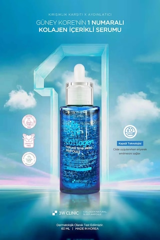 3W Clinic Kolajen İçeren Kırışıklık Karşıtı Ampul 60 ML
