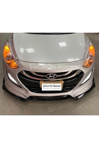 Universal Esnek 3 Parça Lip Pianoblack Abs Plastik Flaplı Kanatlı