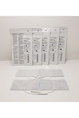 Tens Elektrod Pedi 5x10 Cm Kablolu 4lü Paket 5 Adet